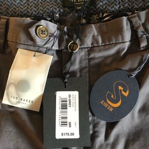 Ted Baker Slate Gray Chinos Sz 38R Slim
